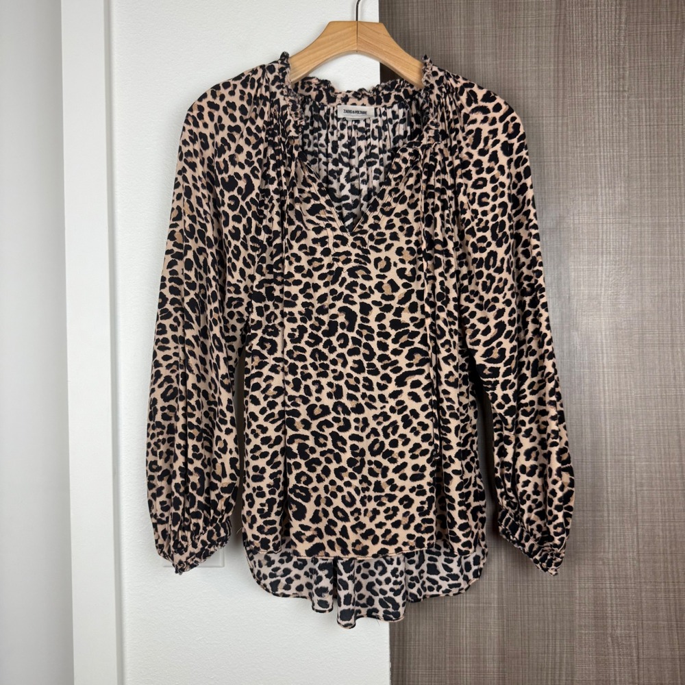 Zadig & Voltaire Theresa Leo Print Blouse - Picture 5 of 13